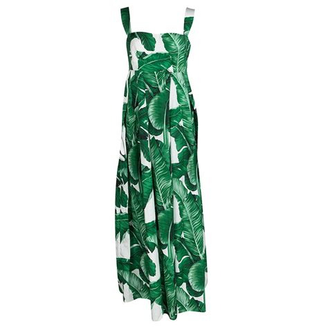 dolce gabbana palm leaf dress|dolce and gabbana christening gown.